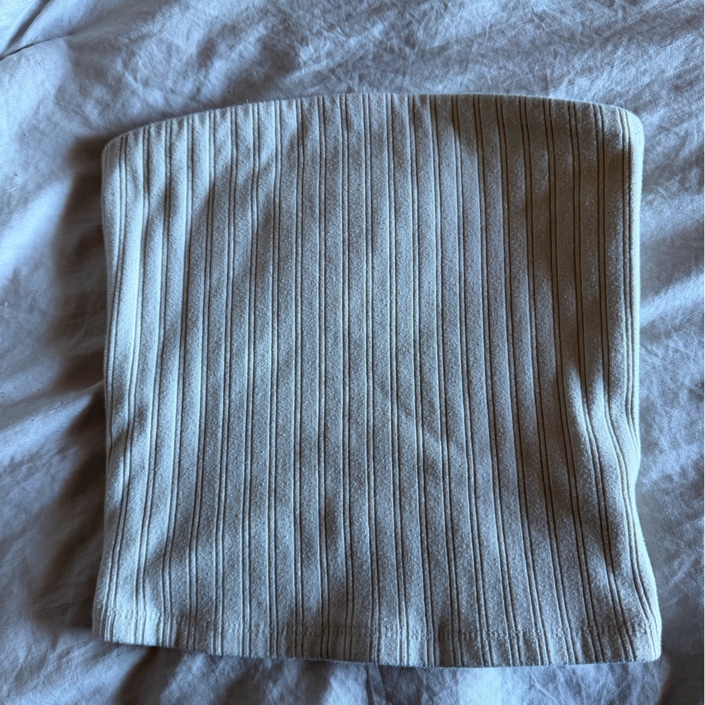 American Eagle Outfitters Cream Ribbed top